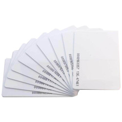 RFID Card Keycard 125KHz white, consecutively numbered