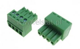 Listwa montaż. kątowa 4-zacisk. żeńska r=3,5mm