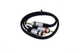 Przyłącze JACK 3.5 stereo - 2x RCA CINCH 5m