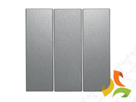 B.Kwadrat/B.7 Klawisze do wyłącznika 3 potrójnego aluminiowy mat lakierowany 16651404 HAGER