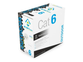 Kabel teleinformatyczny U/UTP kat.6 PE Zewnętrzny suchy ALANTEC /305m/