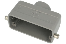 Obudowa złącza; Han B; 19300161441; 16B; metal; proste; na przewód; 1 górne wyjście przewodu; do 1 klamry; wyjście na dławnicę M