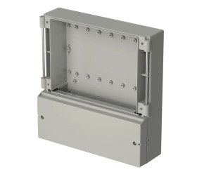 Bopla RD 6000 K (79000500) - tylna pokrywa z uszczelką i z komorą zaciskową obudowy CombiCard 5000-7000 (226,5 x 236,7 x 50 mm 3