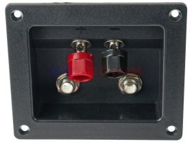 Gniazdo głośnikowe x2 banan +2x Jack prostokątne 97mm x 83mm