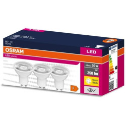 3PAK Żarówka LED GU10 4,5W = 50W 350lm 2700K Ciepła 60 OSRAM VALUE