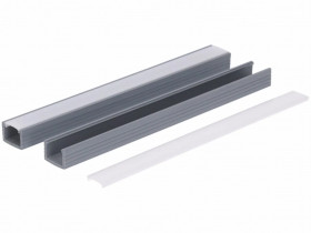 Profil led PCV Line 16x11 2m szary ML