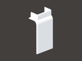 Narożnik kątowy 25mm 80x tworzywo biały 8823/13 L