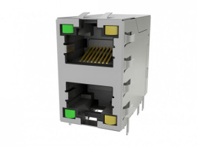 Złącze Ethernet, RJE30 Złącze we/wy Żeńskie Otwór przelotowy Cat3 Amphenol Communications Solutions Stop miedzi