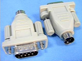 Przejście wtyk PS2 - wtyk D-SUB 9