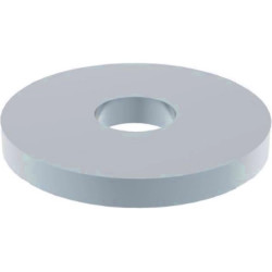 Washer, M8, H 2 mm, inner Ø 8.4 mm, outer Ø 24 mm, steel, galvanized, according to DIN 9021/ISO 7093, BYB-3-16H937