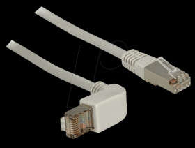 83524 0,5m Cat.6 SSTP, RJ45, angulated / straight