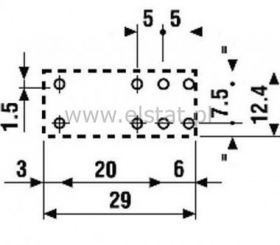 Przekaźnik Finder 40.52.9.006 ( 6VDC, 8A, 2P)