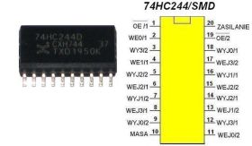 Układ cyfrowy 74HC244/SMD