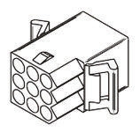 Obudowa złącza 9-pinowe 3-rzędowe raster: 5.03mm Molex Żeński STANDARD .093"