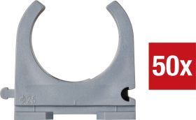 Zacisk TRU COMPONENTS TC-9859376 EN25 25 mm szary 50 szt.