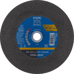 PFERD 61728122 PSF STEELOX Cutting Disc 230mm Steel/Stainless steel 25pk