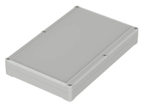 PC enclosure, (L x W x H) 250 x 160 x 37 mm, light gray (RAL 7035), IP65, 62233200