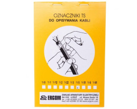 Oznacznik do opisywania ręcznego TS 5 biały E04ZP-02010100500 /50szt./