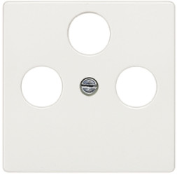 Płytka czołowa, seria: Delta, Koncentryczny, Biały