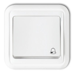 LIZA Przycisk /dzwonek/ biały WPT-4