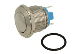 Przełącznik; przyciskowy; ABS19S-Q1; OFF-(ON); 1 tor; monostabilny; na panel; 5A; 250V AC; IP67; YUMO; RoHS