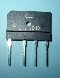 25A/1000V PINY PŁASKI GBJ-2510 MOSTEK