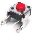 Short-stroke pushbutton, Form A (N/O), 50 mA/24 VDC, unlit , actuator (black, L 1.6 mm), 2.54 N, SMD, 1571407-1