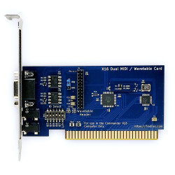 Commander X16 Dual MIDI / Wavetable Card