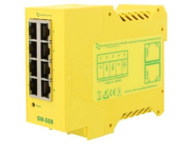SW-508 Switch Ethernet, (niezarządzalny), liczba portów: 8, 5÷30V DC, RJ45