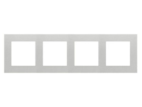 SIMON 55 Ramka 4 poczwórna LINE aluminium mat TR4/143 KONTAKT SIMON