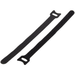 Basetech 98001c372 Hook-and-Loop Cable Tie 200x13mm Black Reusable