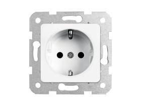 LINNERA S Gniazdo pojedyncze z uziemieniem schuko białe 90450008 VIKO PANASONIC