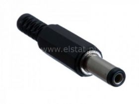 Wtyk DC 1,0 / 2,5 mm krótki