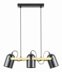 Lampa wisząca FATI kolor czarny mat/złoty metal, 3xE27 IP20 A8163-3A Zuma Line