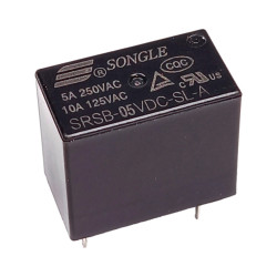 Przekaźnik mocy SONGLE SRSB-05VDC-SL-A 5A - 5V - 4PIN - styki 250VAC