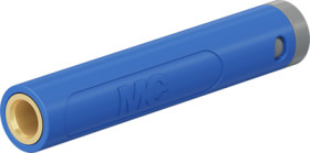 4 mm socket, crimp connection, 1.0 mm², mounting Ø 8 mm, blue, 64.2063-23