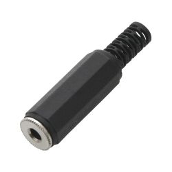 Gniazdo Jack 3,5 stereo na kabel plastik