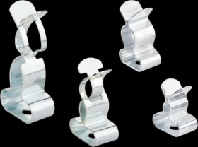 EMC shielding clip, max. bundle Ø 65 mm, spring steel, galvanized, silver, 87601013