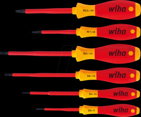 25477 Screwdriver set SoftFinish® electric, mixed, 6 pcs.