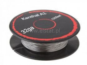 Drut oporowy; fi 0.20mm; długość 30,5m 44.7 Ohm