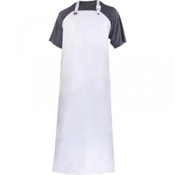 Fartuch z nitrylu i PVC klamra regulacyjna na szyi wymiary: 115 x 90 cm kolor biały rozmiar Uniwersalny CORP TABNIT