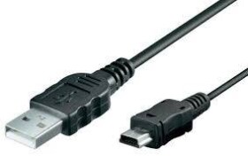 Kabel miniUSB wt/wt USB-A 1m