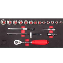 Zestaw nasadek 18 Piece 3/8 cala Kwadratowy Drive RS PRO