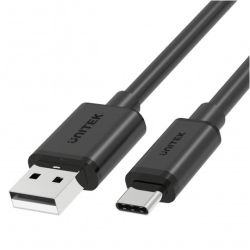 UNITEK Kabel USB 2.0 typ-C (wtyk / wtyk) QuickCharge 2.0 czarny 1,5m
