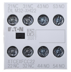 Styk pomocniczy Eaton 4 2NC + 2NO Śruba montaż czołowy