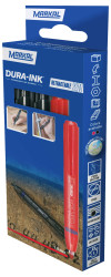 Markal DURA-INK RETRACTABLE 22252 Marker permanentny czerwony, czarny Wodoodporny: Tak