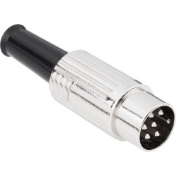 BKL Electronic 0208023 DIN Plug, Cable Mount, 5 Pin (240&#xB0;)