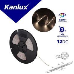 Taśma LED 12V L60 11W/M 12 IP00-NW 900lm/m 4000K Ra90 rolka 5mb 3 lata Gwarancji 33303