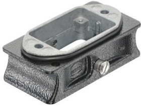 Extender housing, size 6B, die-cast aluminum, central locking, IP65/IP68/IP6K9K, 09405069980
