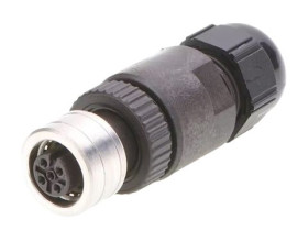 Złącze wielostykowe przemysłowe 4-pinowe M12 Montaż na kablu Gniazdo Brad from Molex